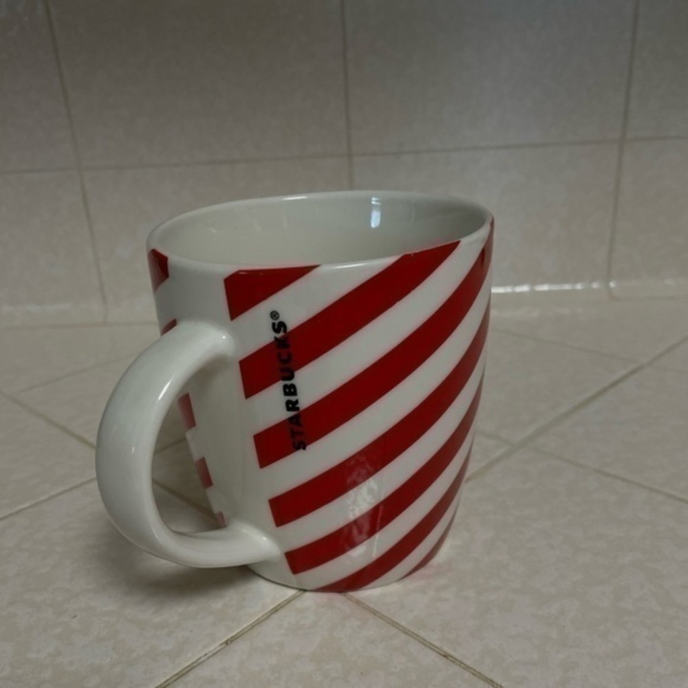 Starbucks holiday mug candy cane stripes